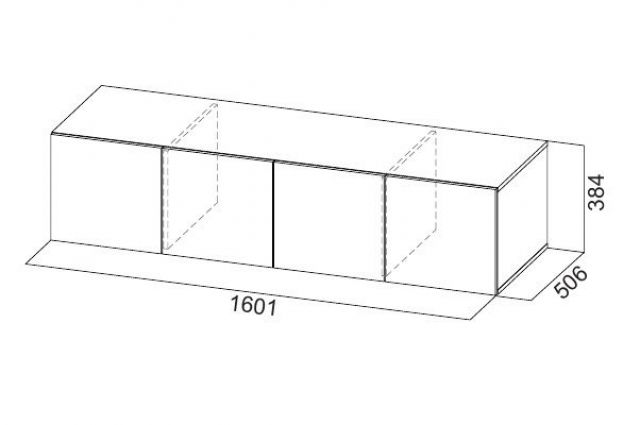 Шкаф 1600 мм ШК-5 с антресолью графит (СВ) в Красноуральске - krasnouralsk.mebel-e96.ru