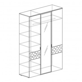 Шкаф 3-дверный Дели 71 (Яна) в Красноуральске - krasnouralsk.mebel-e96.ru