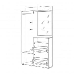 Шкаф комбинированный 10.13 Темпо в Красноуральске - krasnouralsk.mebel-e96.ru