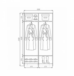 Шкаф-купе ХИТ 22-4-12/2-11 (420) в Красноуральске - krasnouralsk.mebel-e96.ru