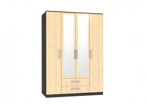 Шкаф Квадро-1 4-х дверный с ящиками и 2-мя зеркалами в Красноуральске - krasnouralsk.mebel-e96.ru