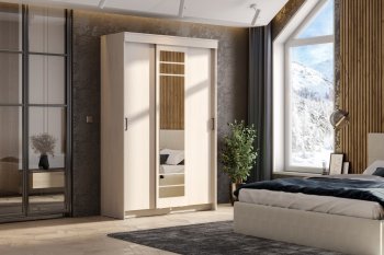 Шкаф-купе ШКП-7 1300 мм ясень анкор (СВ) в Красноуральске - krasnouralsk.mebel-e96.ru