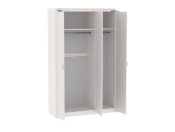 Шкаф 1400 мм 3-дверный Сиде Белый (СБК) в Красноуральске - krasnouralsk.mebel-e96.ru