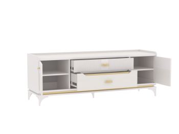 Тумба ТВ Сиде, Белый (СБК) в Красноуральске - krasnouralsk.mebel-e96.ru