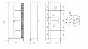 Пенал со стеклом широкий NEW Сиде Белый (СБК) в Красноуральске - krasnouralsk.mebel-e96.ru