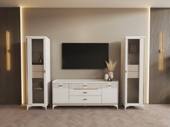 Стенка Сиде Белая (СБК) в Красноуральске - krasnouralsk.mebel-e96.ru