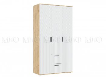 Шкаф 1200 мм Сильвия, крафт/белый (Миф) в Красноуральске - krasnouralsk.mebel-e96.ru