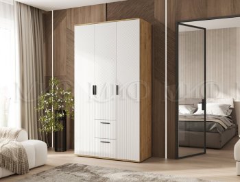Шкаф 1200 мм Сильвия, крафт/белый (Миф) в Красноуральске - krasnouralsk.mebel-e96.ru