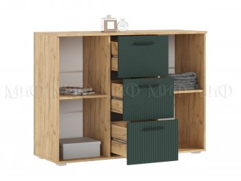 Комод Сильвия, крафт/грин (Миф) в Красноуральске - krasnouralsk.mebel-e96.ru