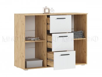 Комод Сильвия, крафт/белый (Миф) в Красноуральске - krasnouralsk.mebel-e96.ru