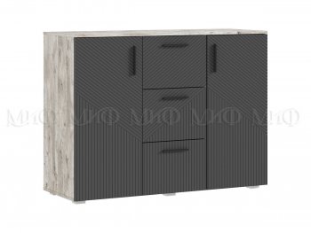 Комод Сильвия, дуб юкон/графит (Миф) в Красноуральске - krasnouralsk.mebel-e96.ru