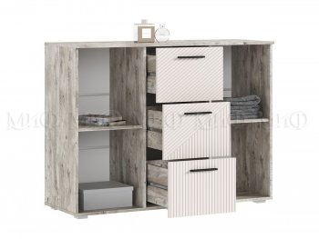 Комод Сильвия, дуб юкон/кашемир (Миф) в Красноуральске - krasnouralsk.mebel-e96.ru