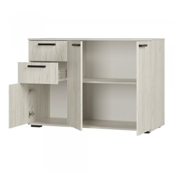 Комод Стандарт 3 NEW крафт белый (БТС) в Красноуральске - krasnouralsk.mebel-e96.ru