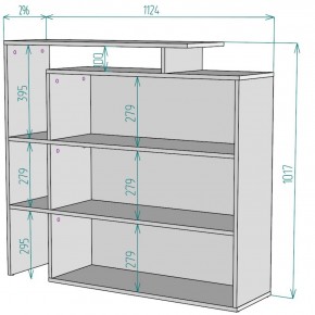 Стеллаж S37 (Белый) в Красноуральске - krasnouralsk.mebel-e96.ru