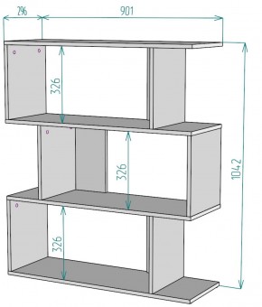 Стеллаж S41 (Белый) в Красноуральске - krasnouralsk.mebel-e96.ru