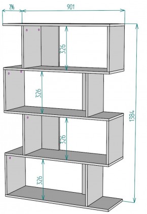 Стеллаж S48 (Белый) в Красноуральске - krasnouralsk.mebel-e96.ru