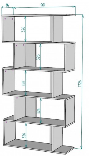 Стеллаж S49 (Белый) в Красноуральске - krasnouralsk.mebel-e96.ru