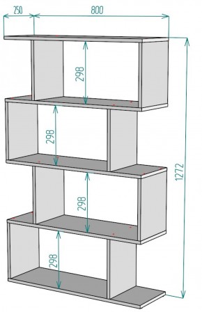 Стеллаж S54 (ДМ) в Красноуральске - krasnouralsk.mebel-e96.ru