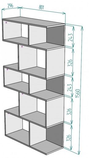 Стеллаж S6 (Белый) в Красноуральске - krasnouralsk.mebel-e96.ru