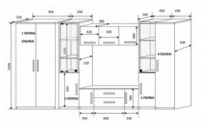 Стенка Вега 3 в Красноуральске - krasnouralsk.mebel-e96.ru