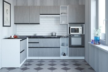 Кухонный гарнитур Сюита мега прайм 1500*2700 мм (Герда) в Красноуральске - krasnouralsk.mebel-e96.ru