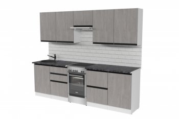 Кухонный гарнитур Сюита мега 2500 мм (Герда) в Красноуральске - krasnouralsk.mebel-e96.ru