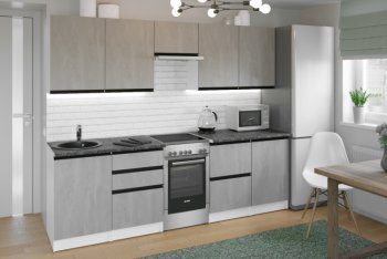 Кухонный гарнитур Сюита мега 2500 мм (Герда) в Красноуральске - krasnouralsk.mebel-e96.ru