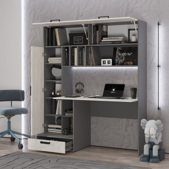 Стол компьютерный Техно графит/крафт  (БТС) в Красноуральске - krasnouralsk.mebel-e96.ru