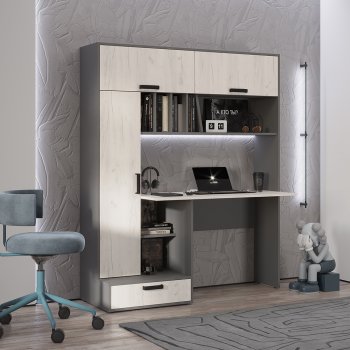 Стол компьютерный Техно графит/крафт  (БТС) в Красноуральске - krasnouralsk.mebel-e96.ru