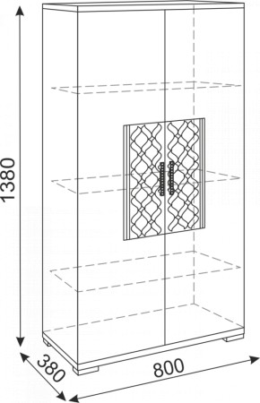 Тумба 2 двери Тиффани М13 (Риннер) в Красноуральске - krasnouralsk.mebel-e96.ru