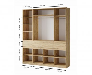 Шкаф 2000 мм Турин ЛДСП крафт серый/кашемир (ВВР) в Красноуральске - krasnouralsk.mebel-e96.ru