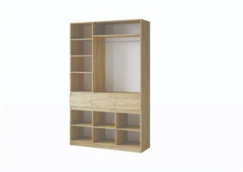 Шкаф 1500 мм Турин крафт/графит (ВВР) в Красноуральске - krasnouralsk.mebel-e96.ru