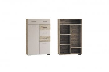 Стенка Турин крафт серый/кашемир, модульная (ВВР) в Красноуральске - krasnouralsk.mebel-e96.ru