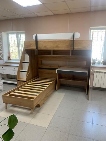 Кровать-чердак Омега-3 комп.2 в Красноуральске - krasnouralsk.mebel-e96.ru