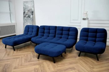Диван Абри Синий в Красноуральске - krasnouralsk.mebel-e96.ru