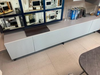 Стенка Сканди МДФ НМ-001 грин грей софт (Стиль) в Красноуральске - krasnouralsk.mebel-e96.ru