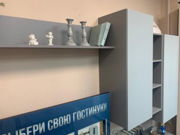 Стенка Сканди МДФ НМ-001 грин грей софт (Стиль) в Красноуральске - krasnouralsk.mebel-e96.ru