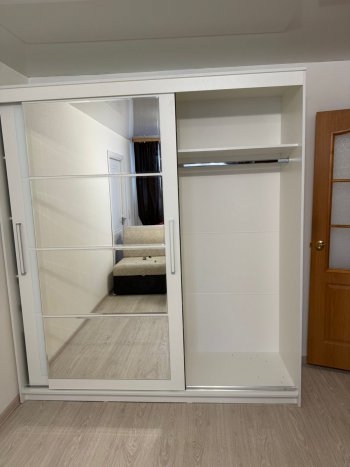 Шкаф-купе Крафт-6 белый ясень 2000 мм (БТС) в Красноуральске - krasnouralsk.mebel-e96.ru